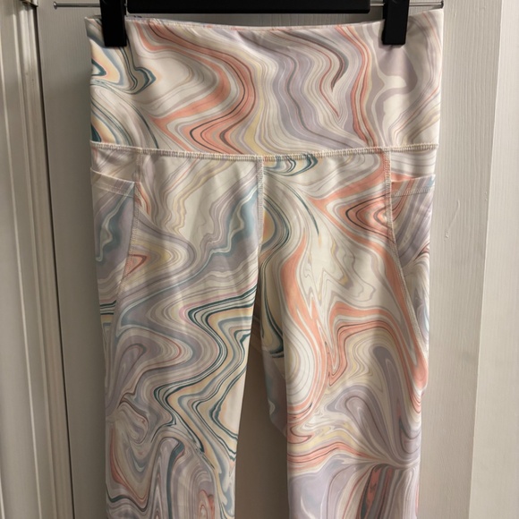 2 Pairs Leggings (Yoga) Pink (Antonio Melanie) & White (Old Navy) Size M - Picture 9 of 14
